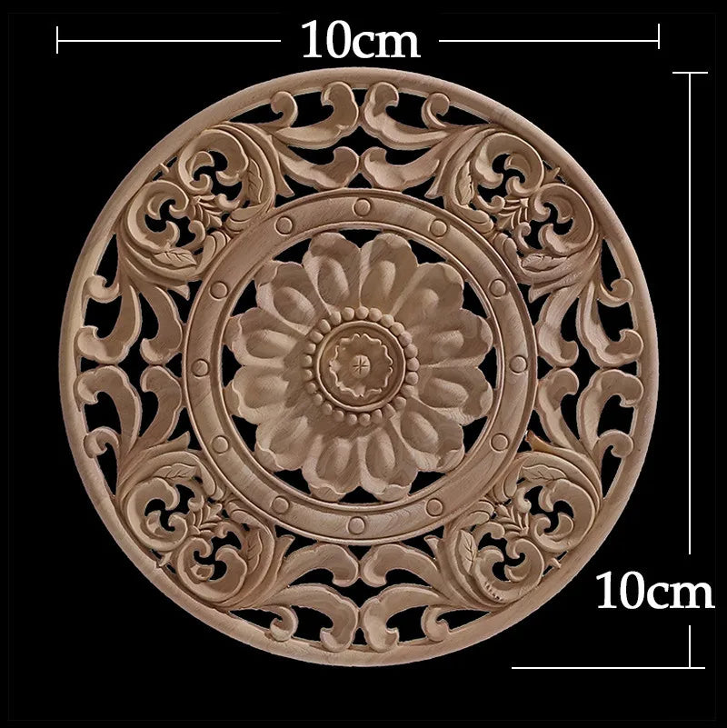 Decorative Carved Wood Appliqué