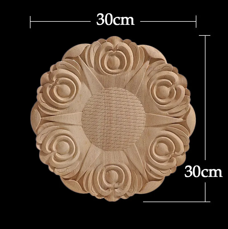 Decorative Carved Wood Appliqué