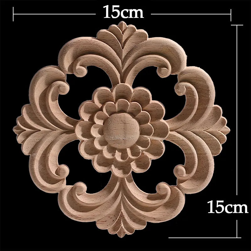 Decorative Carved Wood Appliqué