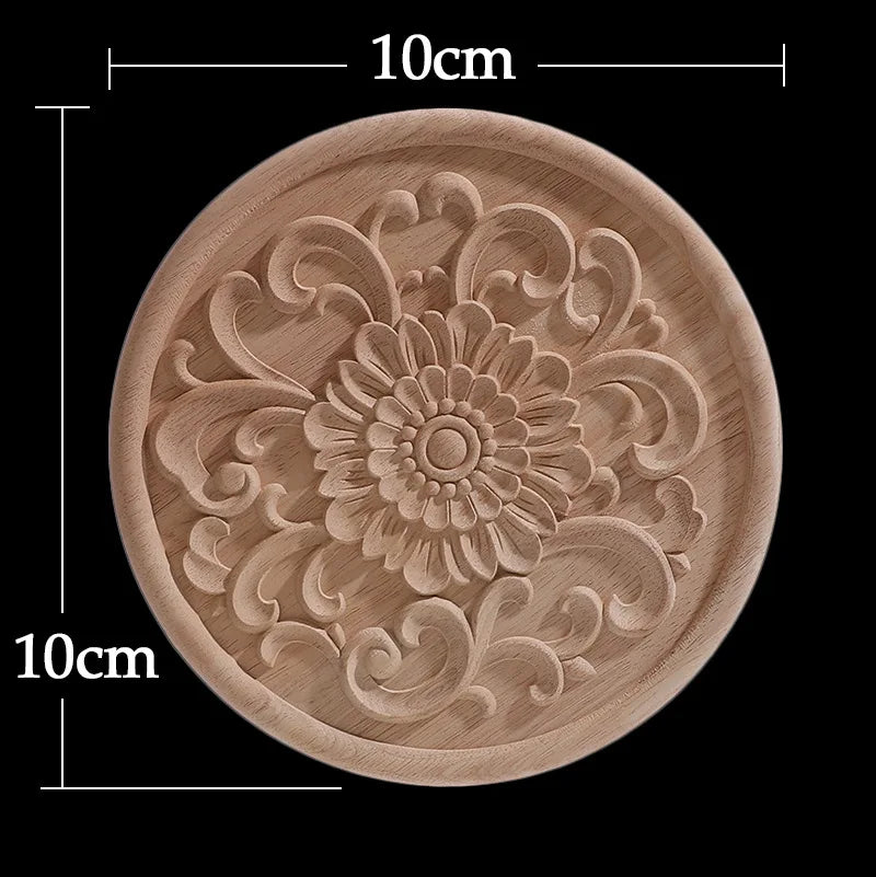 Decorative Carved Wood Appliqué
