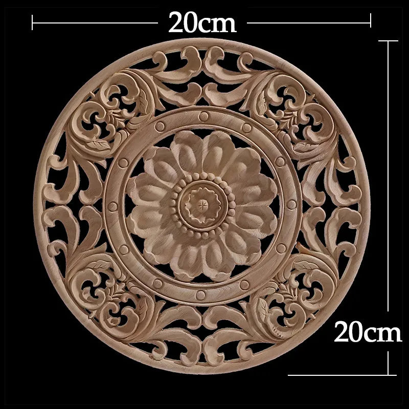Decorative Carved Wood Appliqué