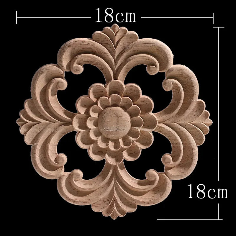 Decorative Carved Wood Appliqué