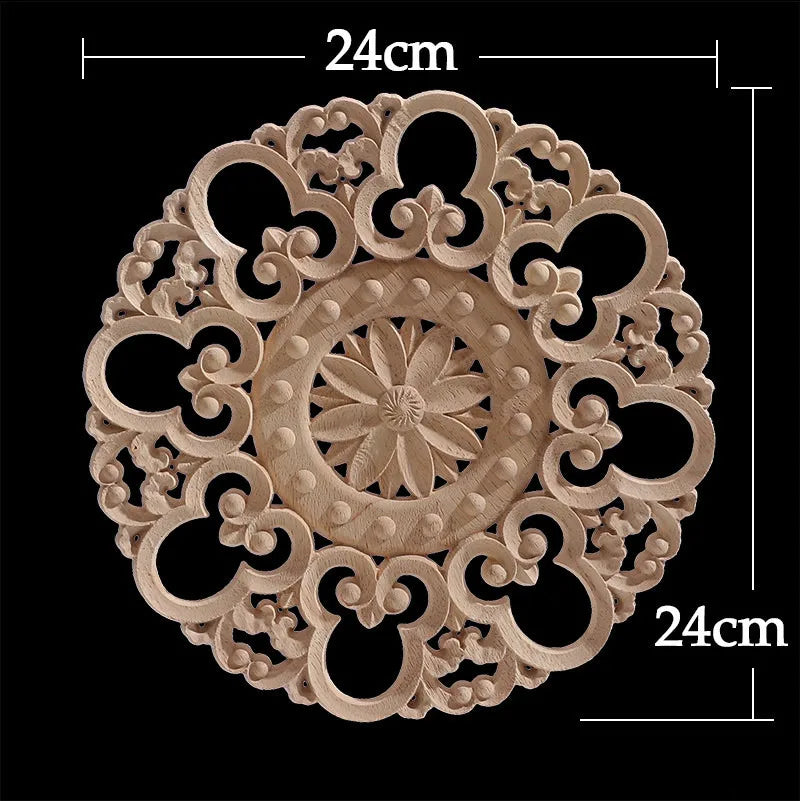 Decorative Carved Wood Appliqué