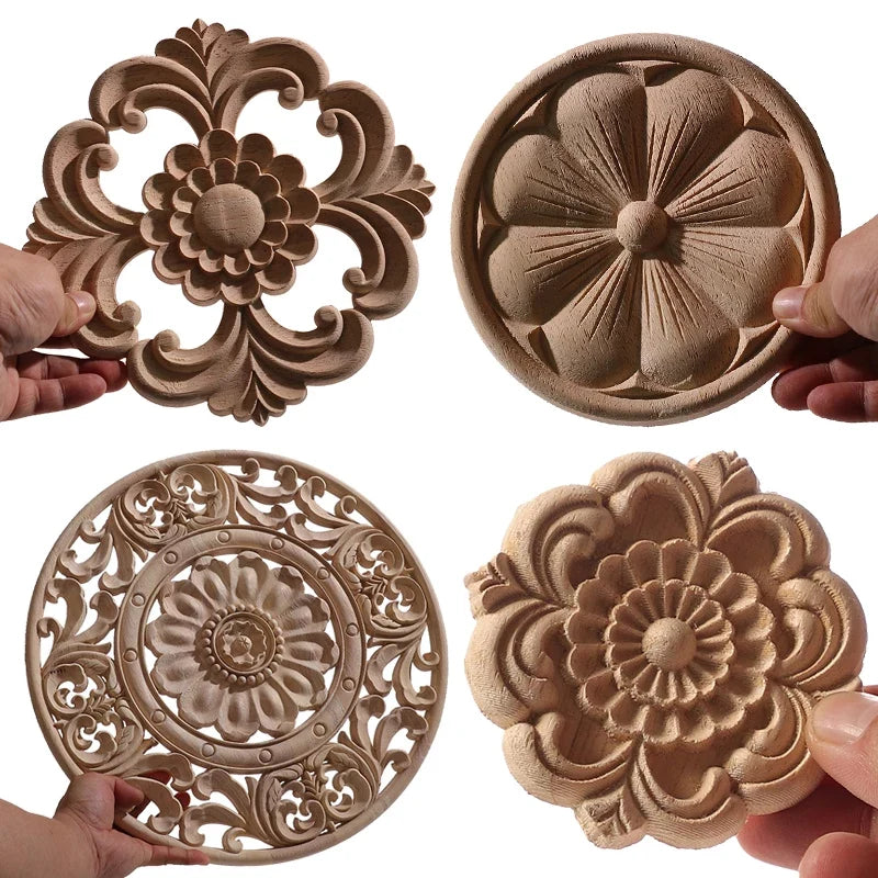 Decorative Carved Wood Appliqué