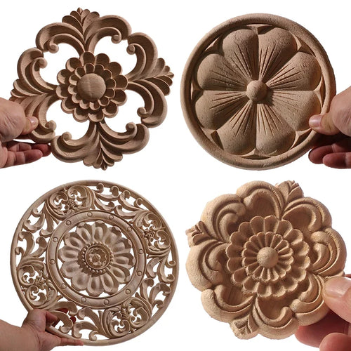 Decorative Carved Wood Appliqué