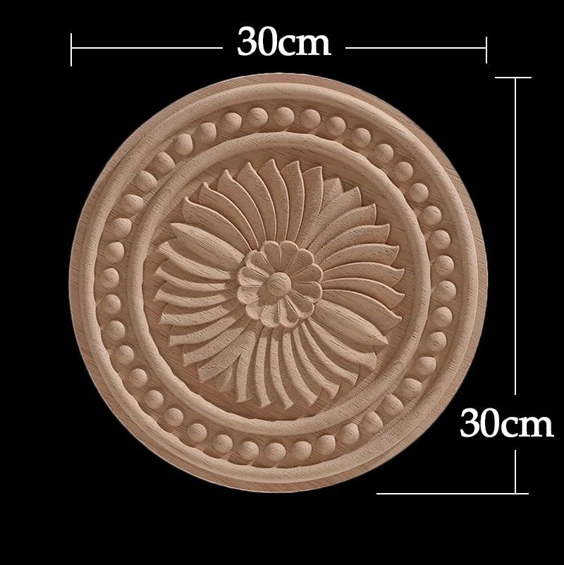 Decorative Carved Wood Appliqué
