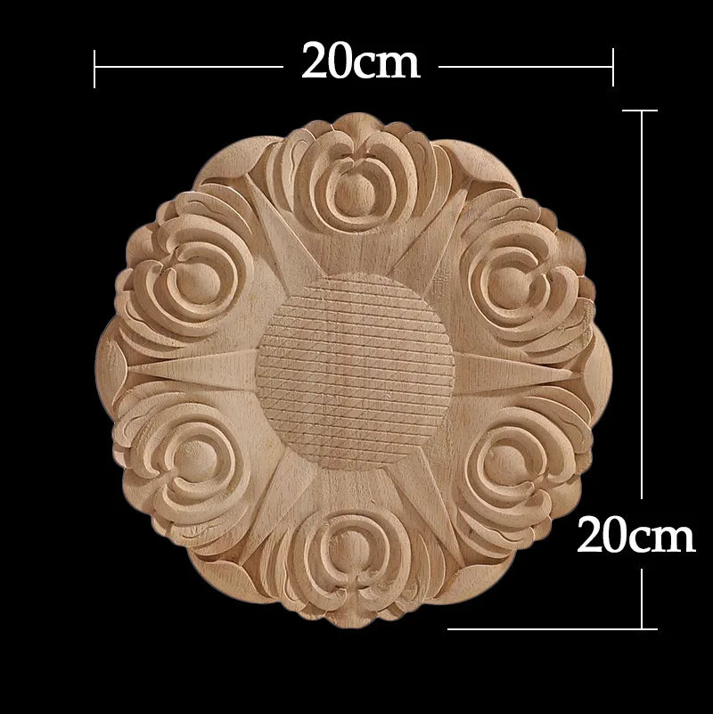 Decorative Carved Wood Appliqué