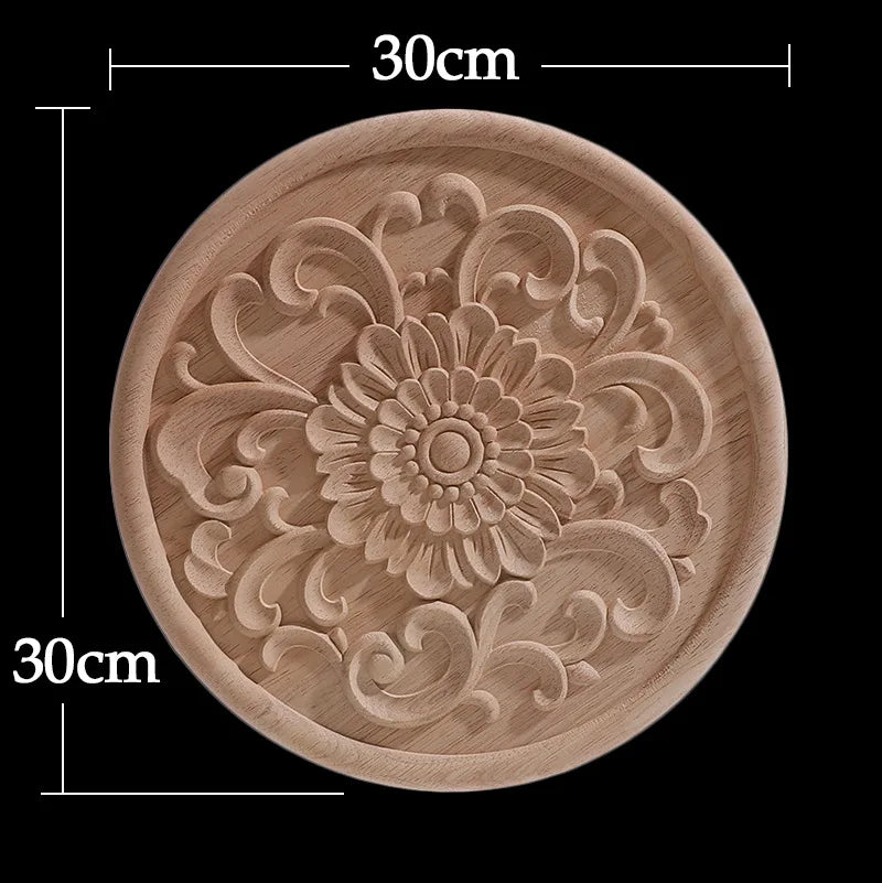 Decorative Carved Wood Appliqué