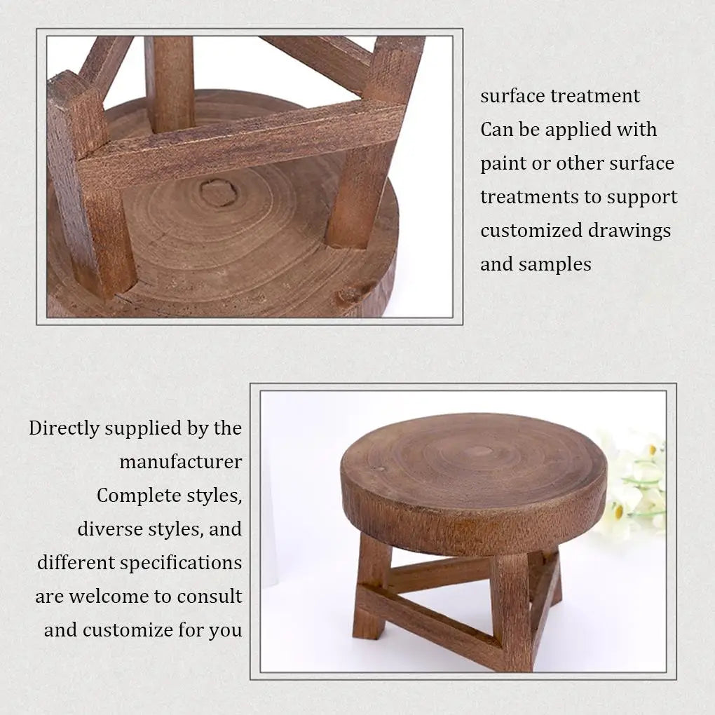 Solid Wood Mini Plant Stand