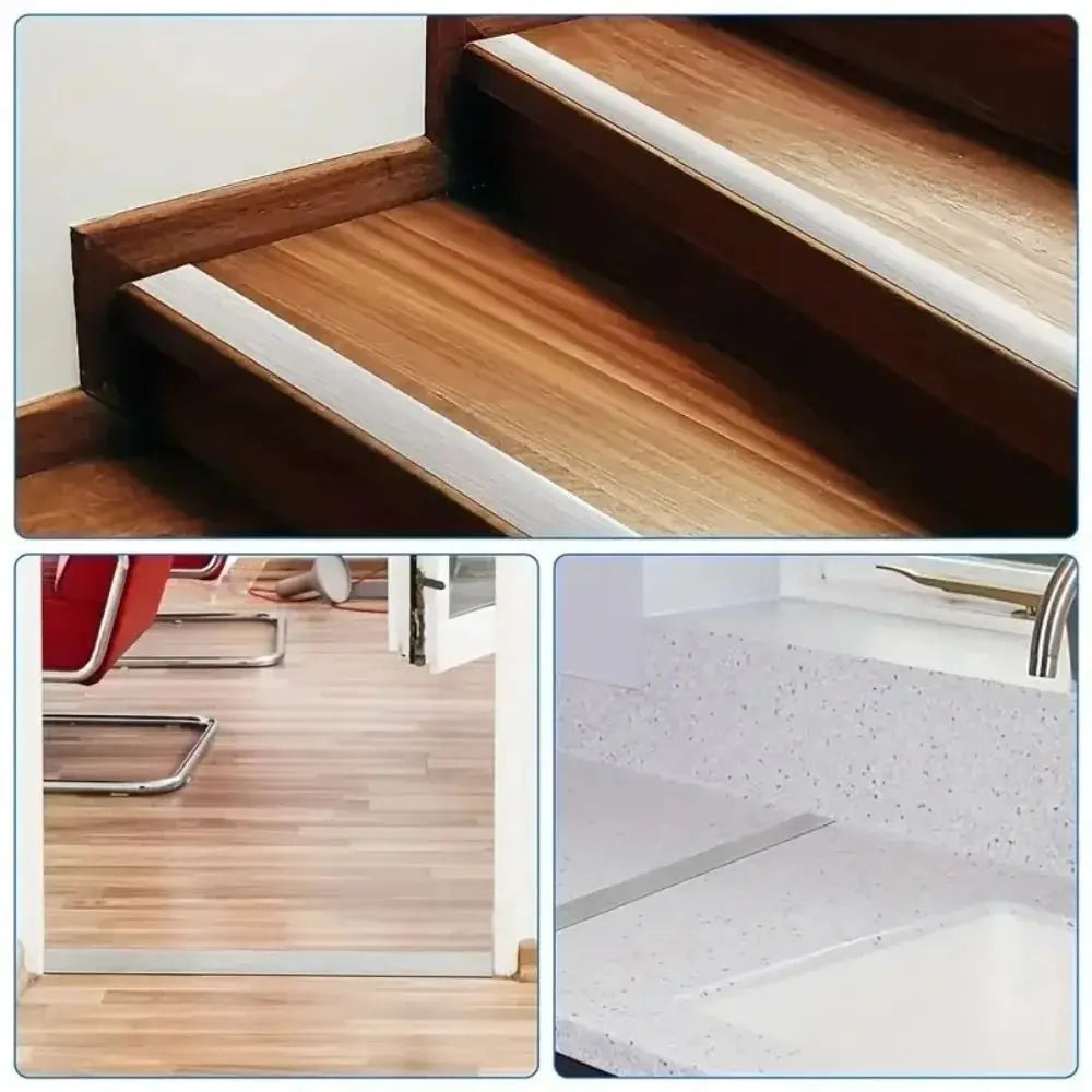 Flexible Wood-Look Doorway Threshold Strip