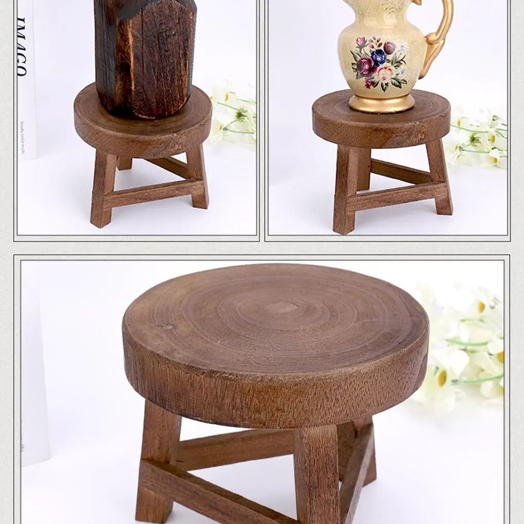 Solid Wood Mini Plant Stand