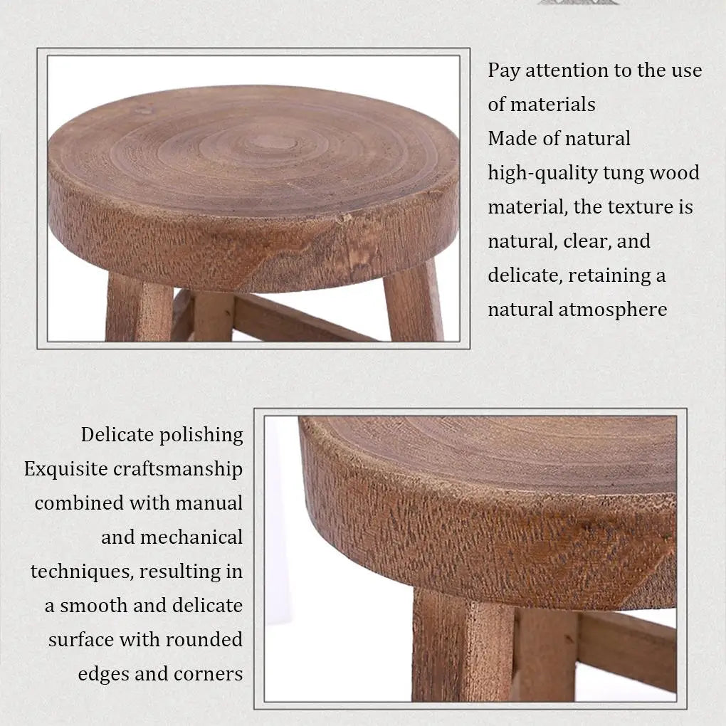 Solid Wood Mini Plant Stand