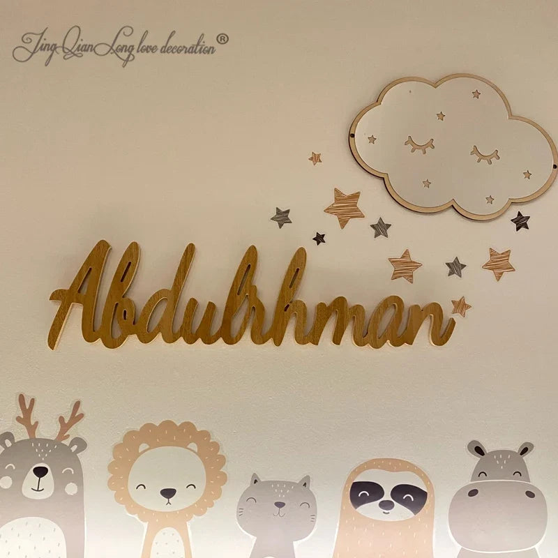 Personalized Wooden Nursery Name Sign