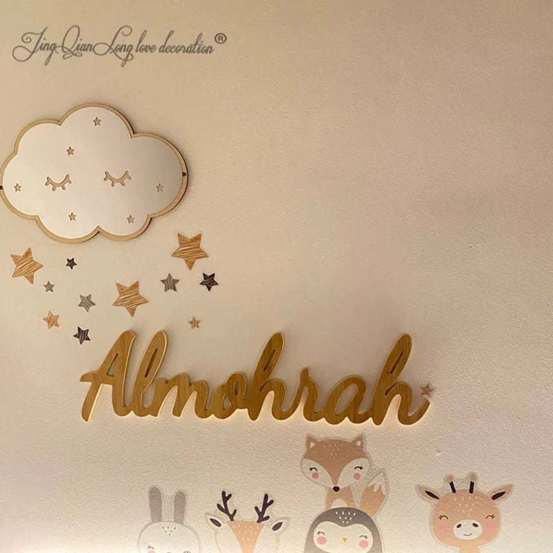 Personalized Wooden Nursery Name Sign